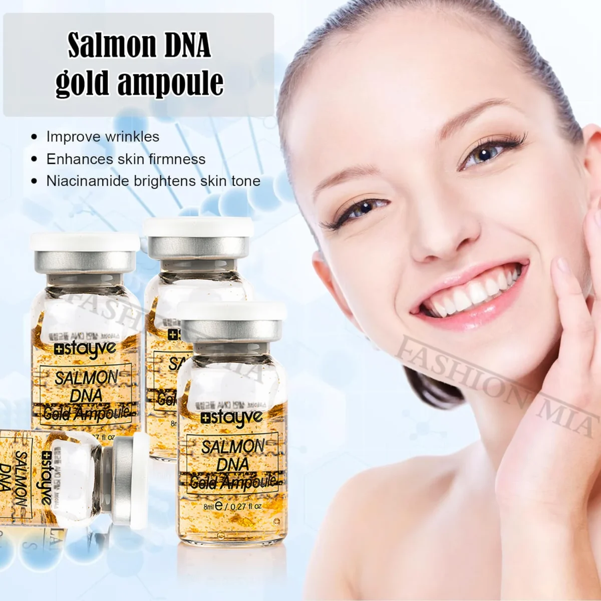Stayve 8ml Salmon DNA: Природне відбілюючий та зволожуючий засіб для обличчя - Зображення 3