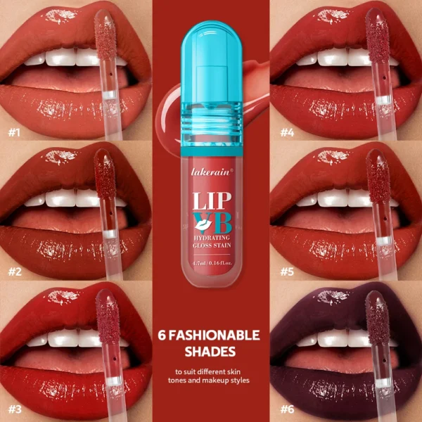 Lip Stain Vb: Гідратуючий гліттер для губ з 12-годинною гідратацією