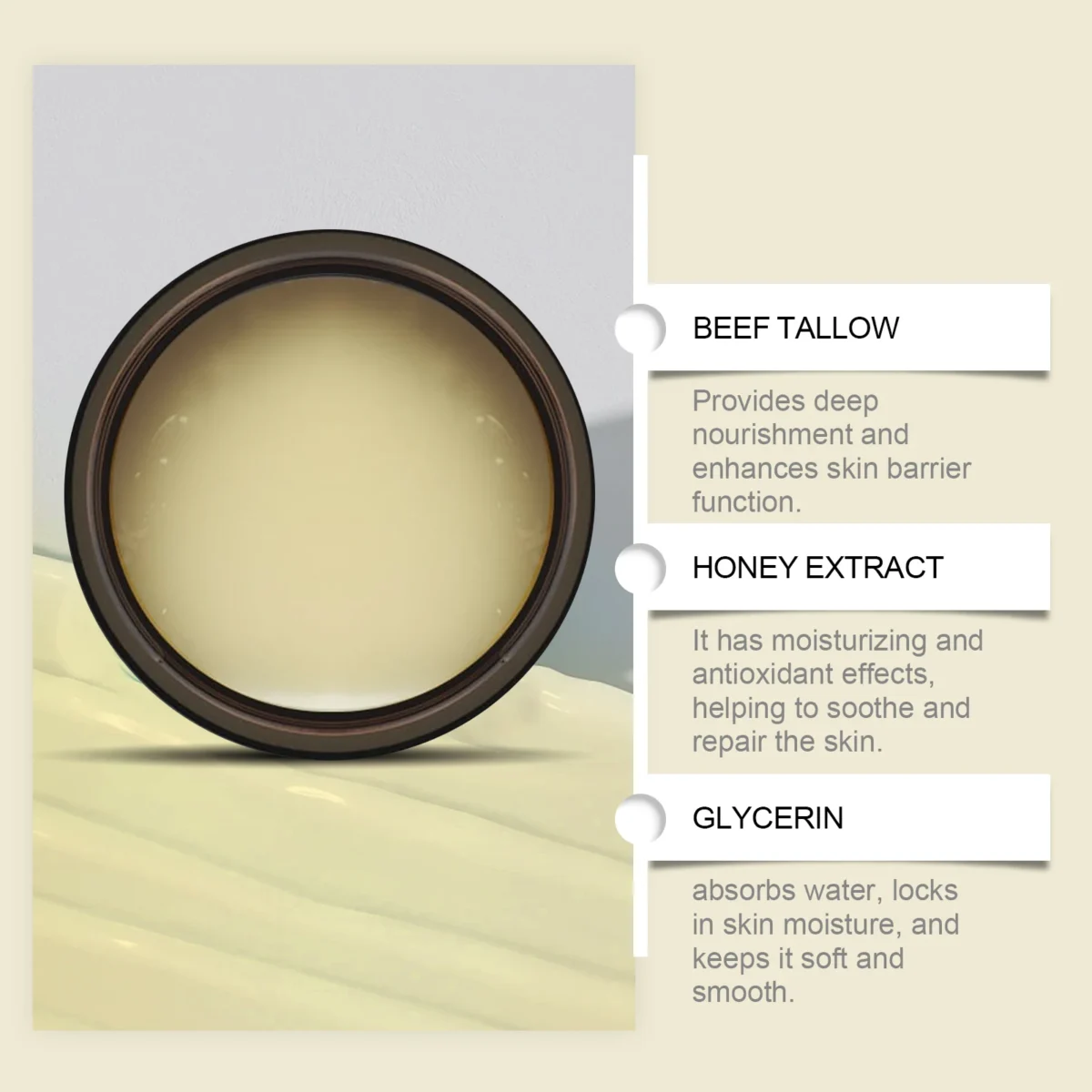 Whipped Beef Tallow Moisturizer для здорової і сяючої шкіри - Image 3