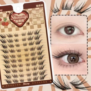Флuffy Natural Thick Segmented False Eyelashes – 10 Rows Cluster for Stunning Eyes