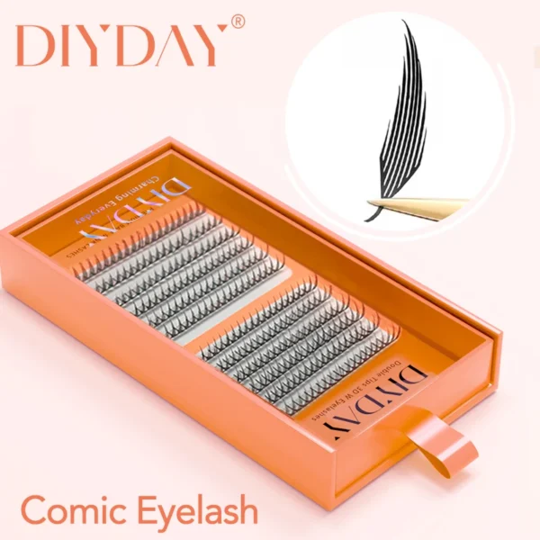 DIYDAY Comic Spire Eyelash Extension - Легкі Анімешні Вії