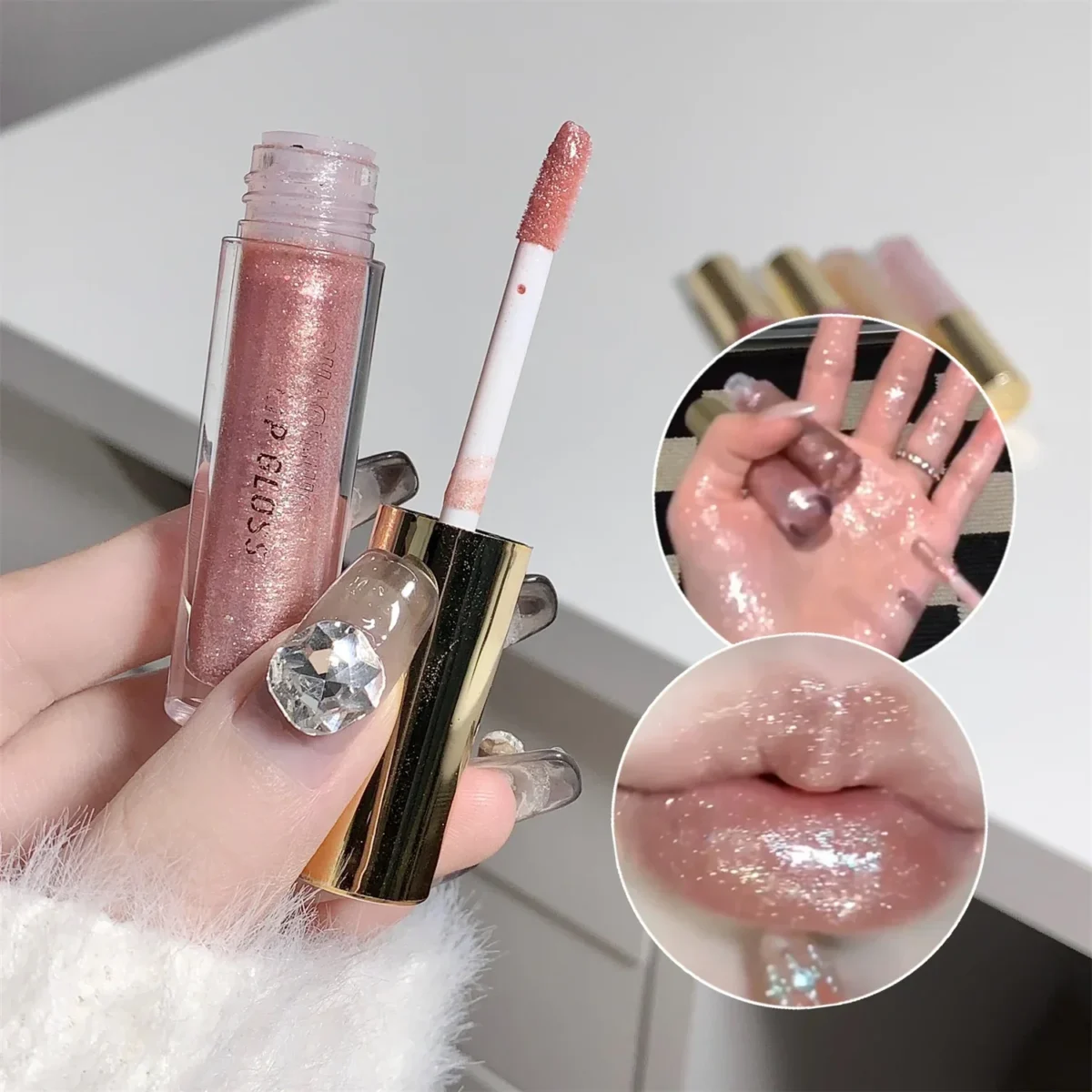 Глінтвейн блискучий помадний гель для губ - довготривале зволоження - Image 3