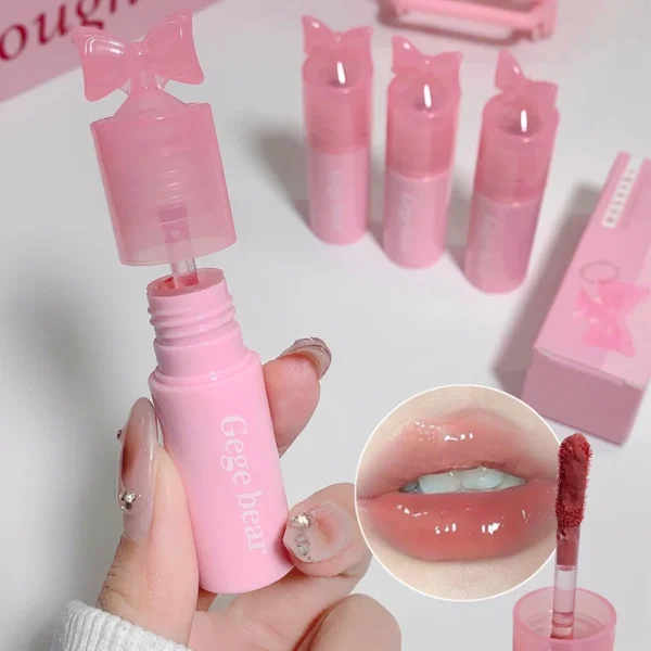 Гліттерний губний блиск - Waterproof Mirror Bow Tie Lip Gloss