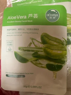 Маска обличчя 10pcs - натуральний догляд за шкірою обличчя з алое photo review