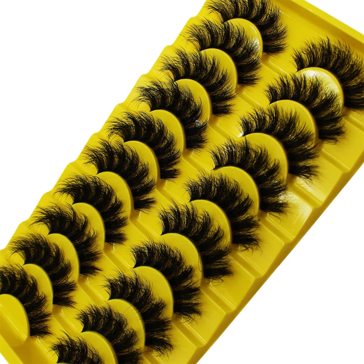 10 Pairs False Fluffy Russian Strip Lashes 3D Fake Lashes Makeup Messy False Eyelashes Fluffy Thick Lashes - Image 3