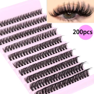 200pcs Wispy Cluster Lashes для природного вигляду - Купити зараз!