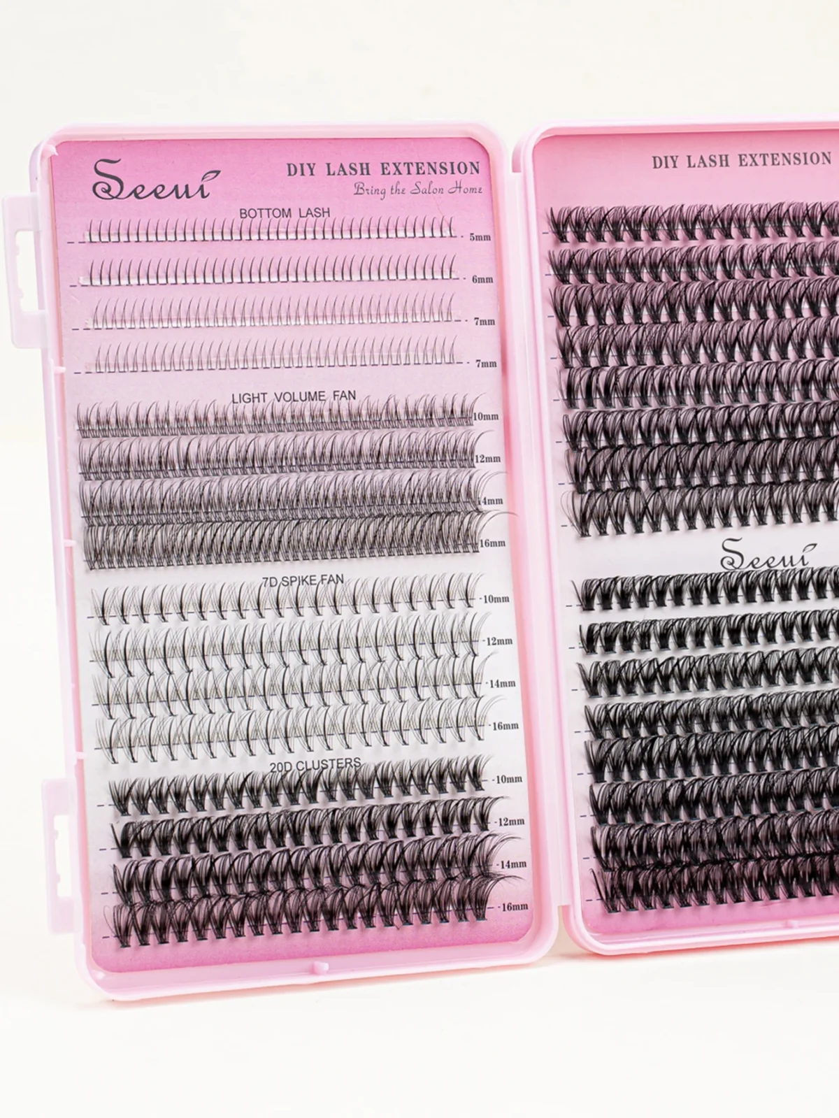 Individual Lashes Book Large Capacity DIY Clusters Extensions False Eyelash With Lower Lash at Home Makeup - Image 2