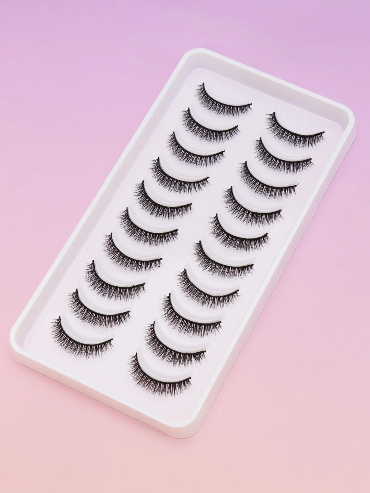 10 Pairs of natural false eyelashes Natural sharpened style Beautiful wear comfortable effect Fake Lashes Makeup - Image 6