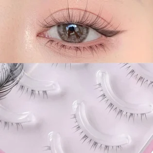 Натуральні нижні вії - 5 пар ручних накладних вій для макіяжу