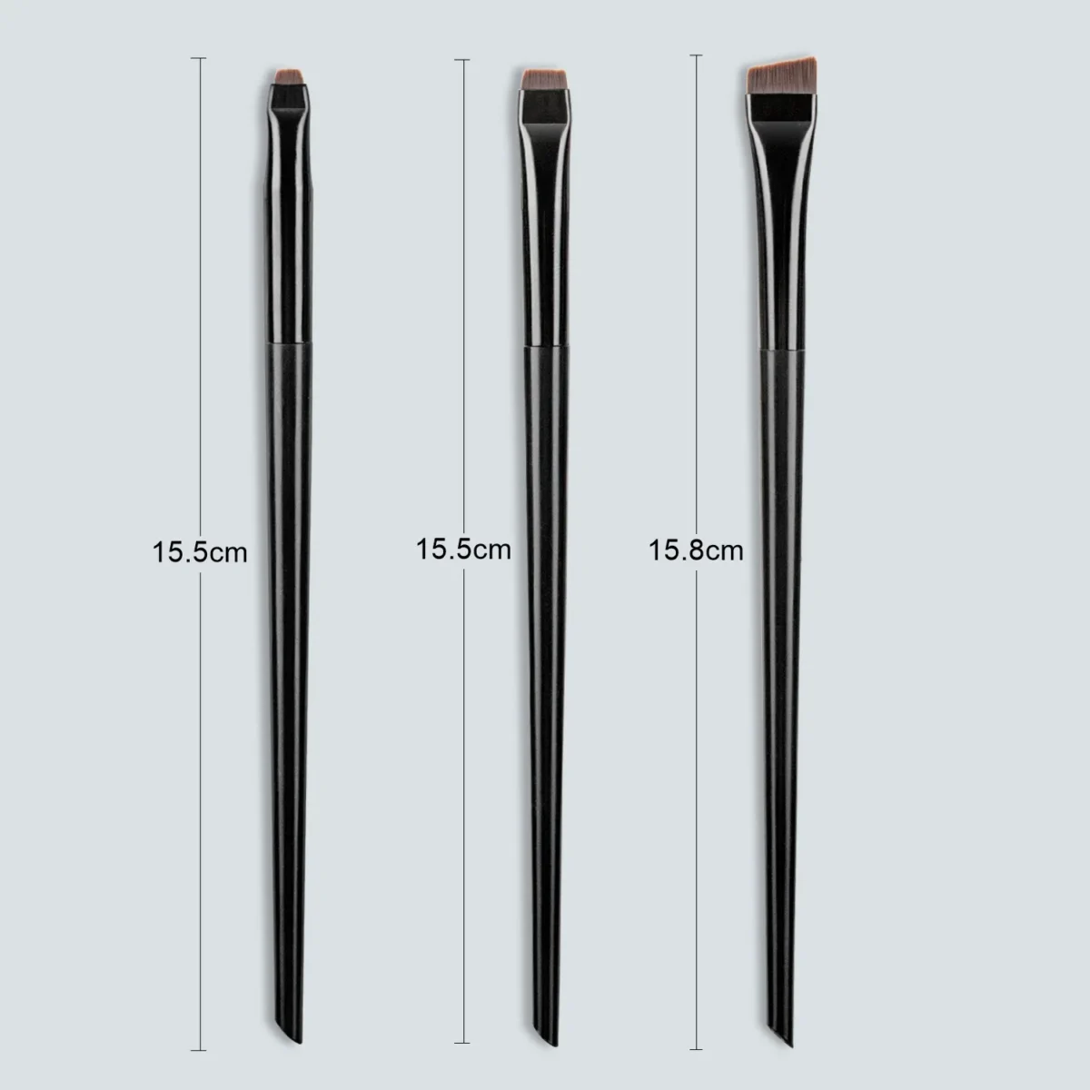 3 Pcs edge eyeliner brush oblique head eyebrow brush outline eyeliner brush ultra-thin eyeshadow brush makeup tools - Image 5