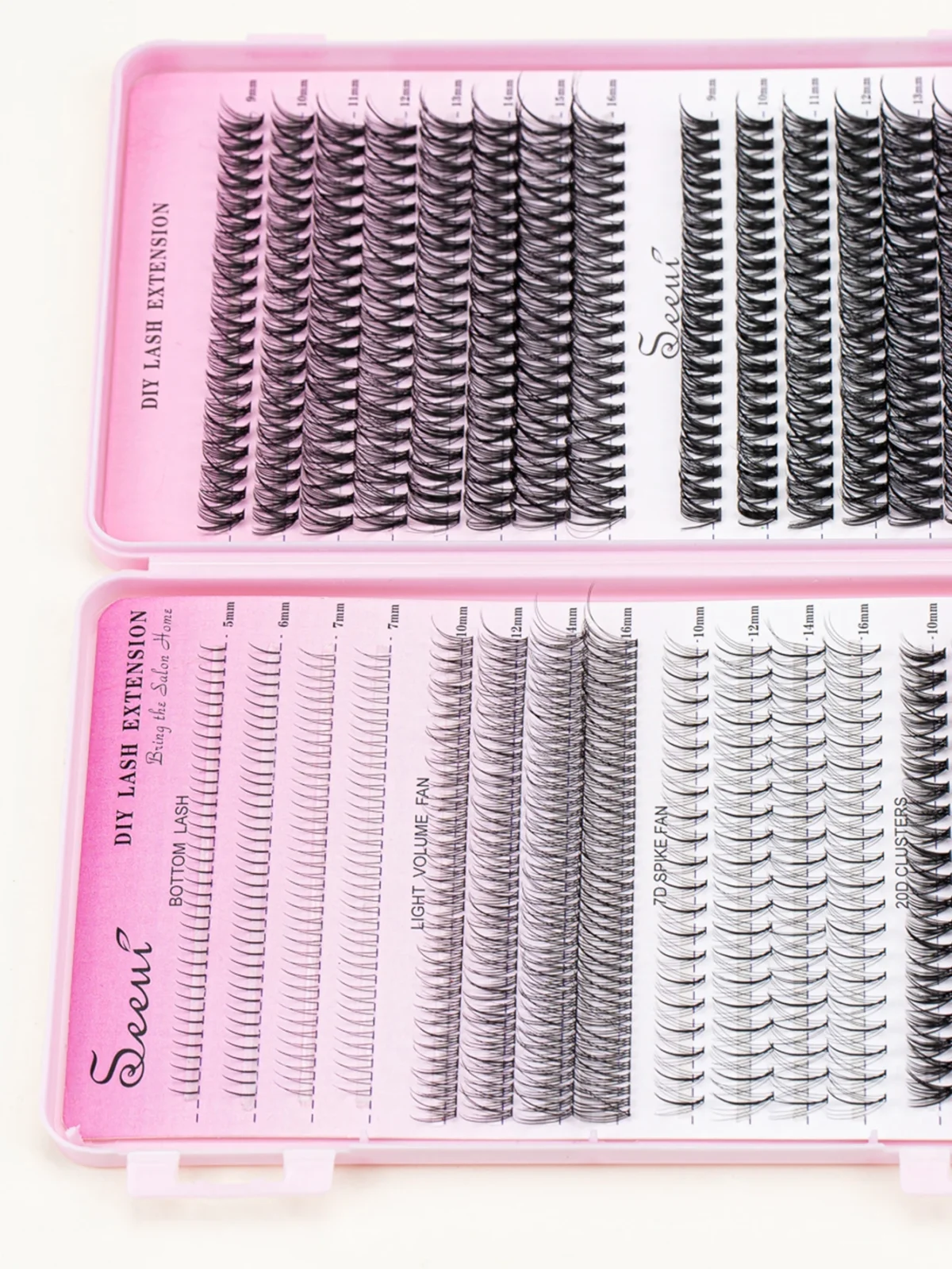 Individual Lashes Book Large Capacity DIY Clusters Extensions False Eyelash With Lower Lash at Home Makeup - Image 3