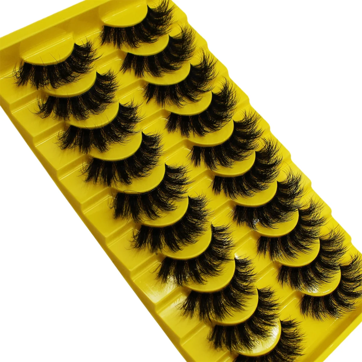 10 Pairs False Fluffy Russian Strip Lashes 3D Fake Lashes Makeup Messy False Eyelashes Fluffy Thick Lashes - Image 2