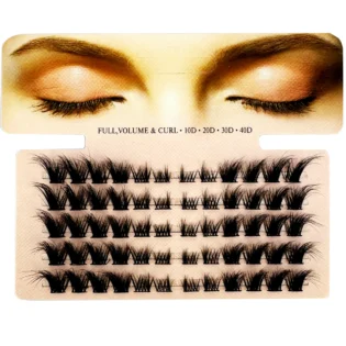 Мікс 3D Пухнасті Накладні Вії - Ефект Ніжного Лисиня