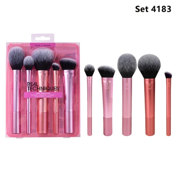 Real Techniques Professional Makeup Brushes Set Foundation Powder Contour Blush Concealer Eyeshadow Blending Cosmetic