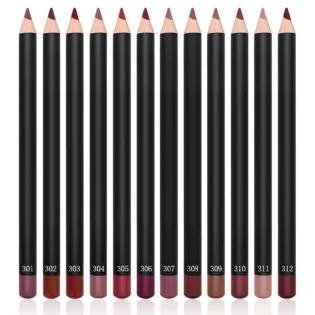 Лінійки для губ: 12Pcs Waterproof Lip Liner - Насичені кольори для ідеального макіяжу