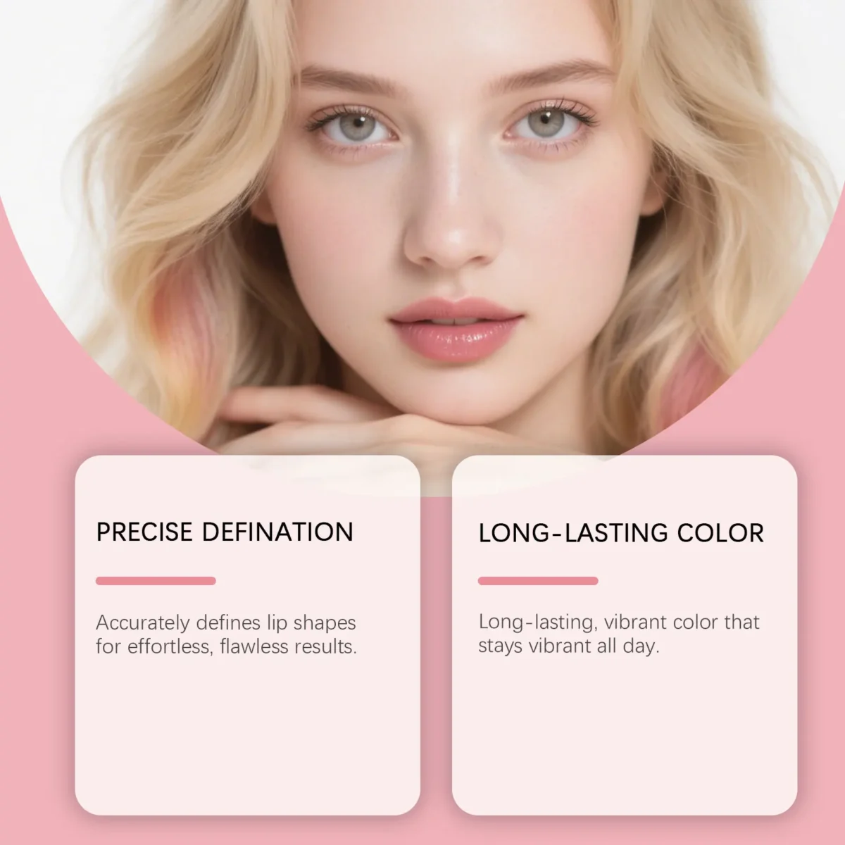 Zephoco Waterproof Lipliner - Яскравий Рожевий для Ідеальних Губ - Зображення 5