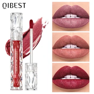 QIBEST Shimmer Lip Gloss – Яскравий гліттерний блиск для губ