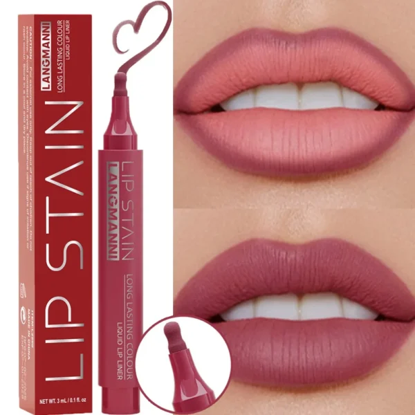 Лінійка для губ 6 кольорів: довговічний матовий макіяж