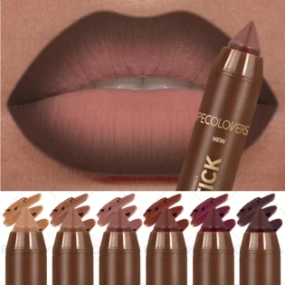 Матова двохвилинна губна олівець: Лайнер та помада для осені