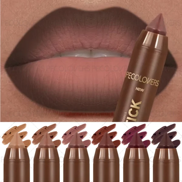 Матове олівець для губ 2-в-1: контур та помада для осені з ідеальним покриттям