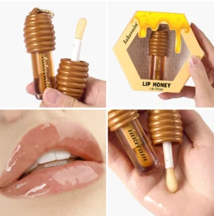 Лакерейн: Бразильський медовий блеск для губ - зволожуючий, об'ємний, портативний