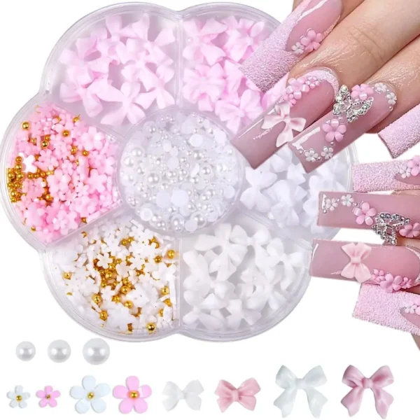 3D Bowknot Nail Art Decorations - Стильний вибір для вашого манікюру
