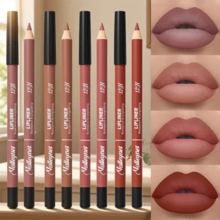 Матова водостійка помада: 4pcs Lip Liner Set для бездоганного макіяжу