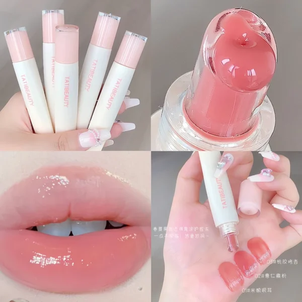 TATIBEAUTY Lip Jelly Essence - Гідратуючий блиск для губ Tender Pink