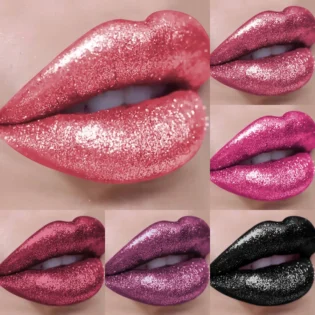 1PC Glitter Lip Gloss Long Lasting Waterproof Metallic Liquid Lipstick Pearl Shining High Pigment Lip Tint Korean Makeup Gifts