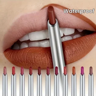 Waterproof Matte Lipliner Pencil Red Contour Tint Lipstick Long Lasting Non-stick Cup Moisturising Lips Makeup Cosmetic