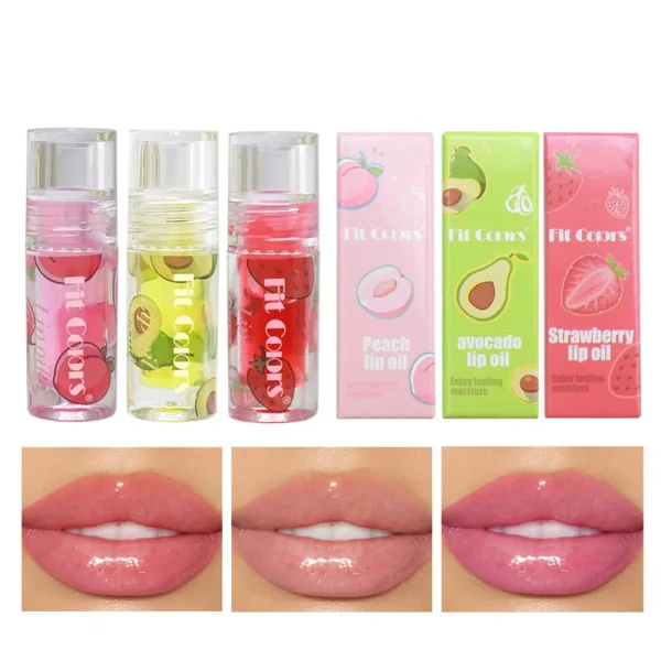 Clear Crystal Glitter Lip Gloss Temperature Discoloration Moisturizing Lip Gloss NonSticky Pearl Shiny Lip Glaze Korean Make Up