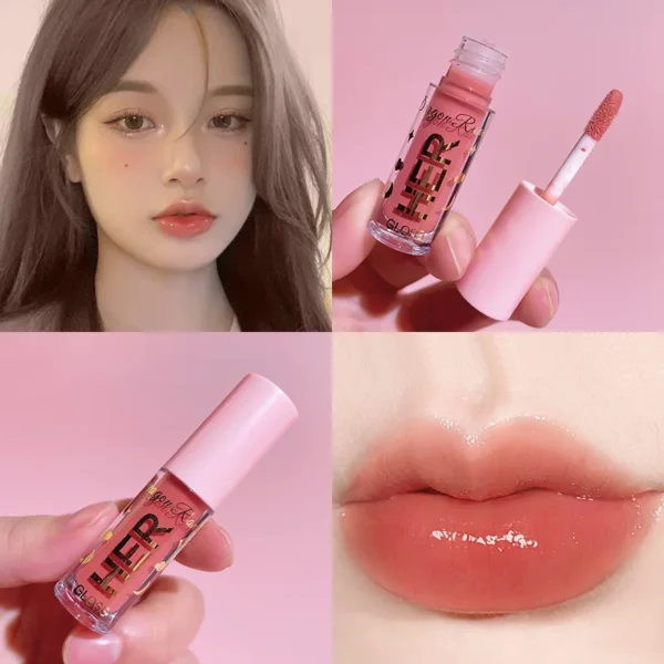 Water Light Lip Gloss Moisturizing Lipstick Jelly Mirror Lip Glaze Crystal Clear Hydrating Lip Plumping Gloss Korean Makeup