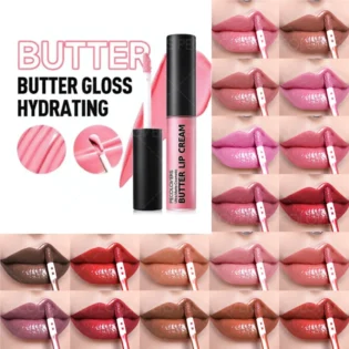 1PC Korean Lip Gloss Lip Cream - High Pigmented, Moisturizing, and Waterproof Dewy Texture Lip Glaze，Perfect for Holiday Gifts