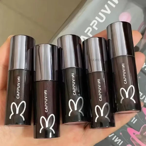 Korean Velvet Lip Glaze Waterproof Matte Lipgloss Sexy Red Liquid Lipstick Long-Lasting Moisturizing Natural-Nude Lips Makeup