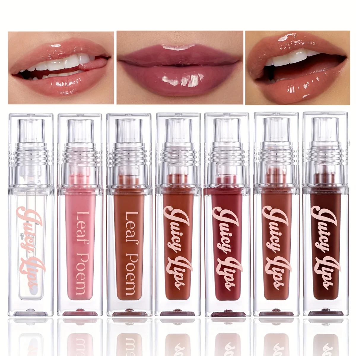 Hydrating Crystal Lip Oil - Plumping & Moisturizing Gloss with Tinted Shades for All Skin Types - Зображення 2