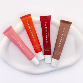 Hot Summer Friday Cherry Birthday Cake Lip Balm Moisturizing Transparent Lipstick Set Smooth Soft Tube Mirror Lip Gloss Makeup