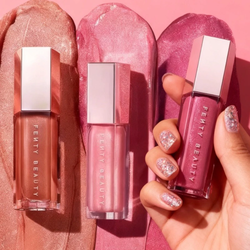 Kf S8e6b0ead67b84b04a9f4a8989bdb4935v Fenty Beauty 9 Color Colorful Lip Gloss Waterproof Liquid Lipstick Nude Pink Lips tint Makeup Lip Glaze Cosmetics Pink Lip Stain - Зображення 1