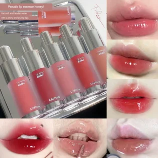 Cappuvini Baby Bottle Lip Gloss — Hydrating Mirror Finish, Glass-Effect Lip Gloss for Jelly-Like Lips,